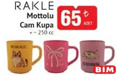 RAKLE MOTTOLU CAM KUPA 250 CC